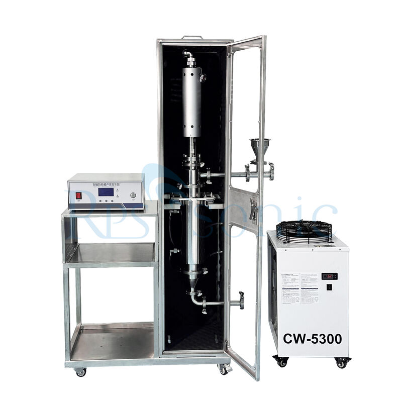 20khz Ultrasonic degassing Equipment for Lithium battery separator slurry with circulation system